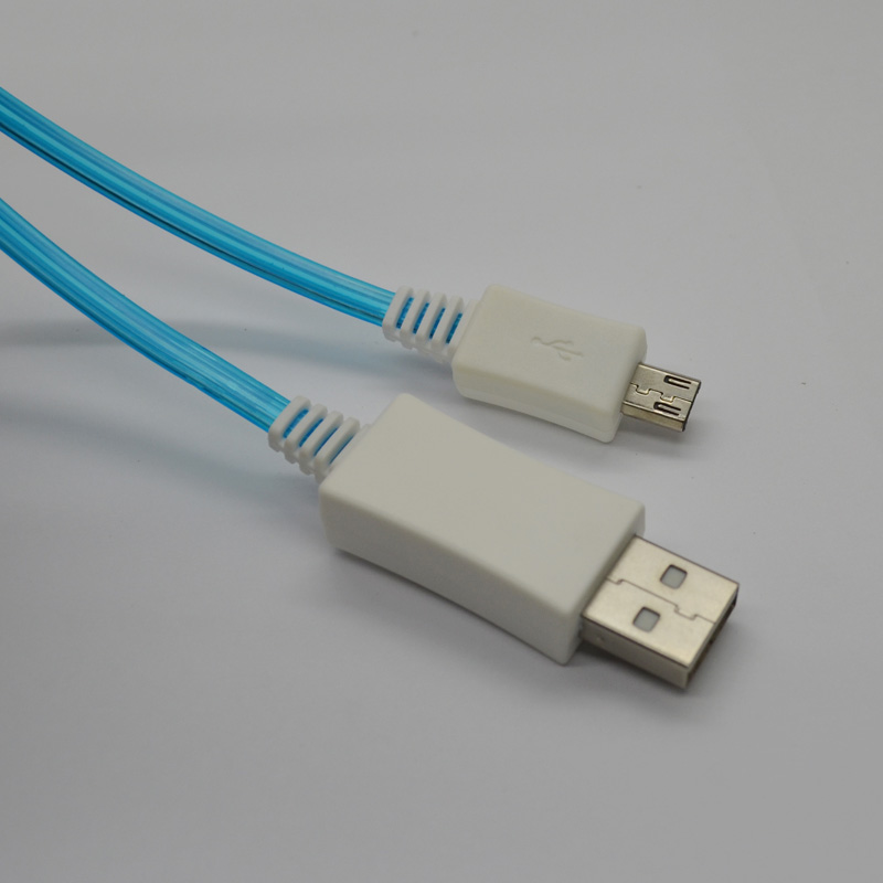 New light-emitting cable for samsung-micro 1m blue